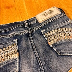 virgin only bling mini shorts